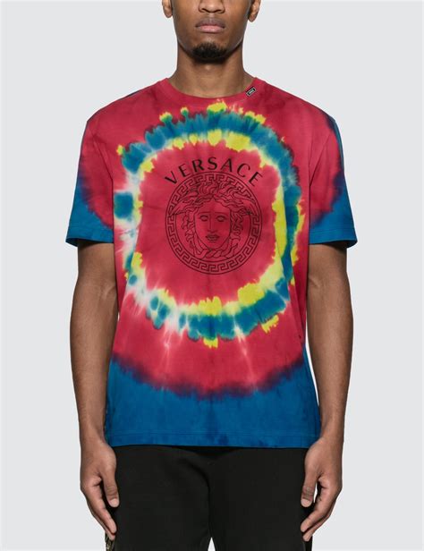 versace tie-dye medusa t-shirt|men's versace t shirt sale.